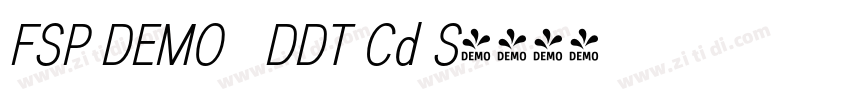FSP DEMO   DDT Cd S字体转换